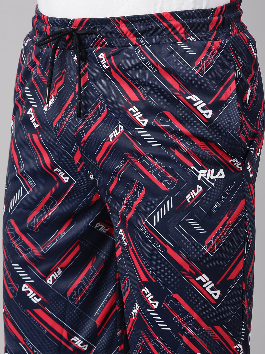 Fila Black Aron Men's Printed Shorts