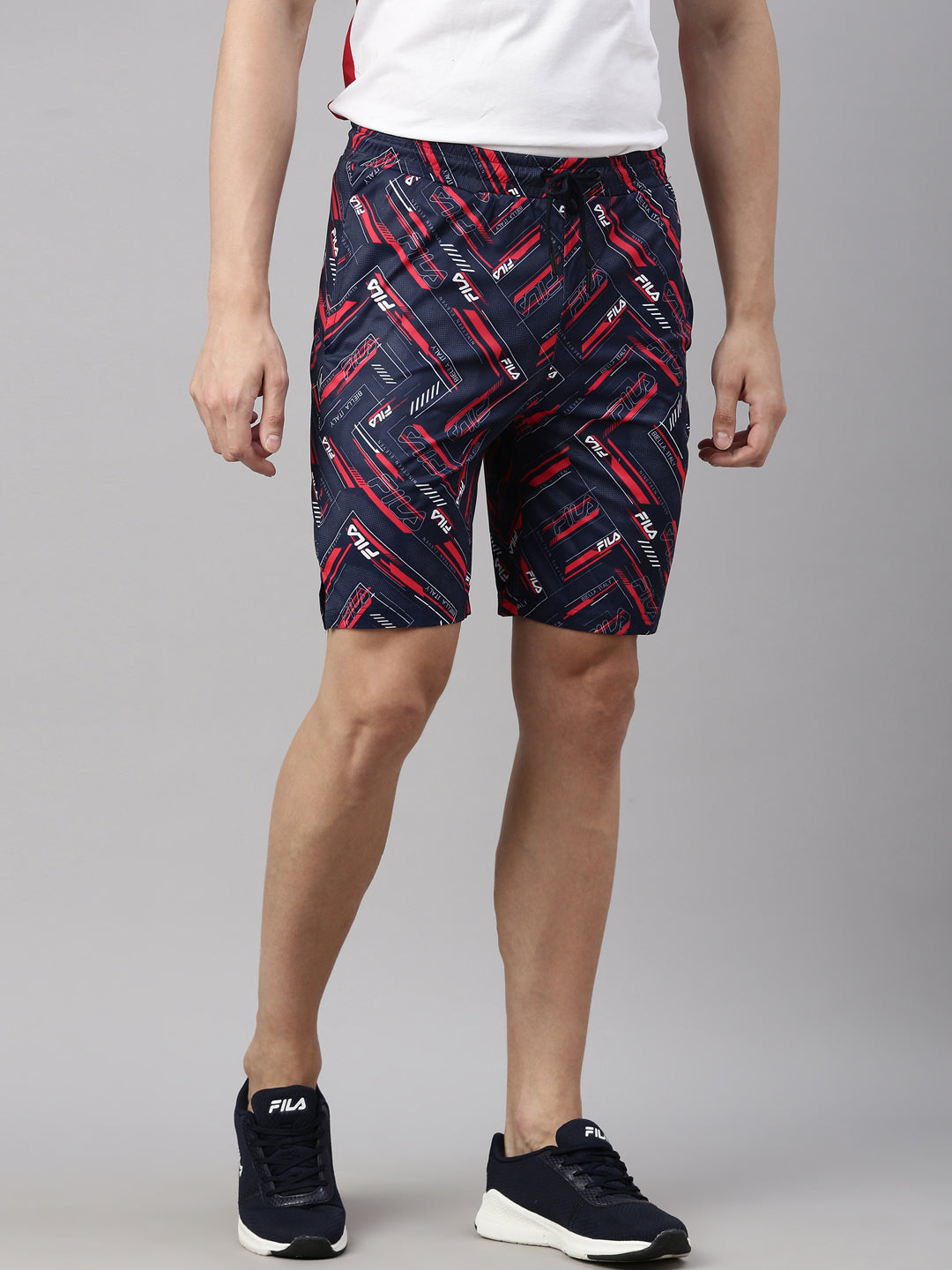Fila Black Aron Men's Printed Shorts