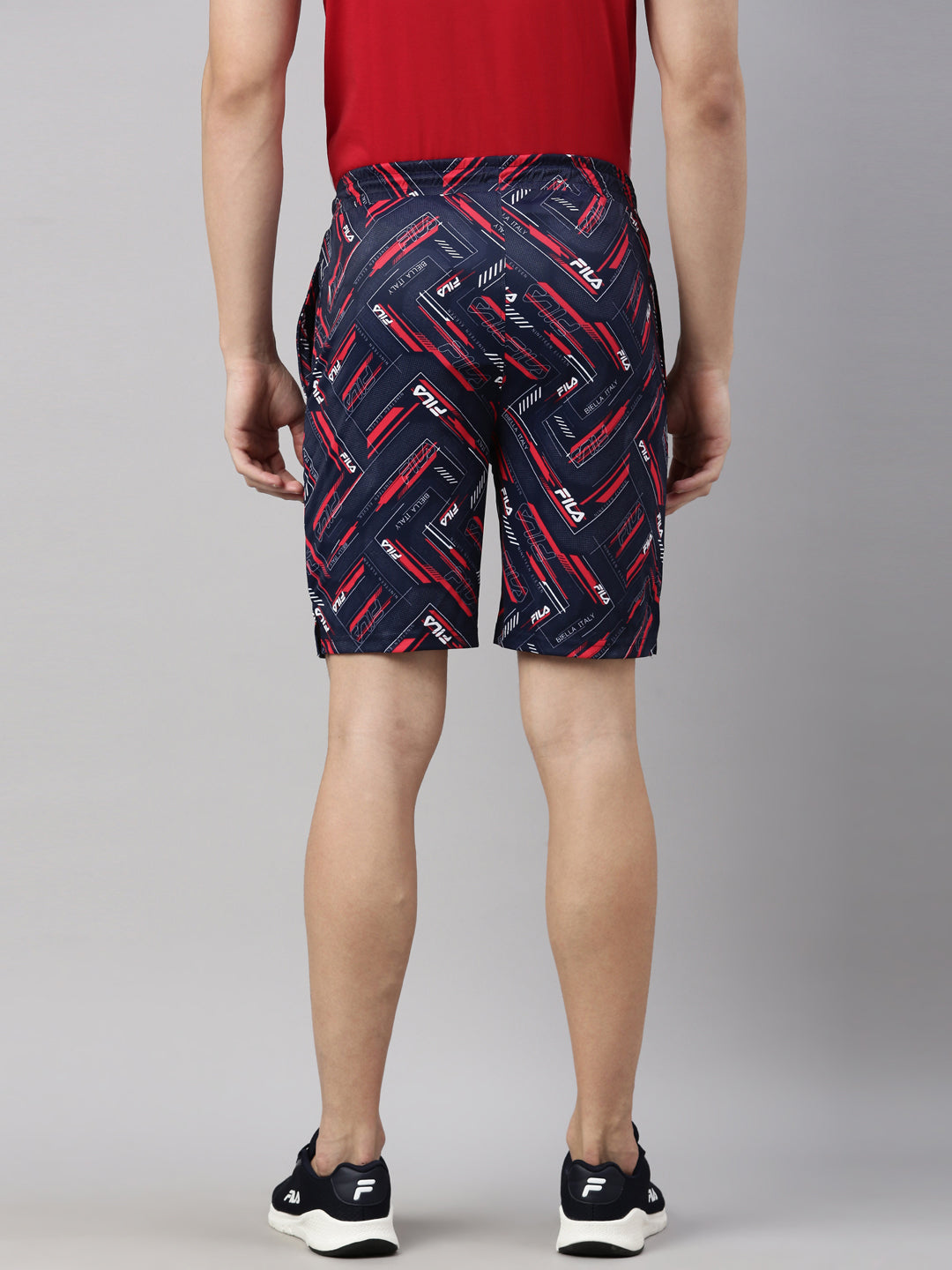 Fila Black Aron Men's Printed Shorts