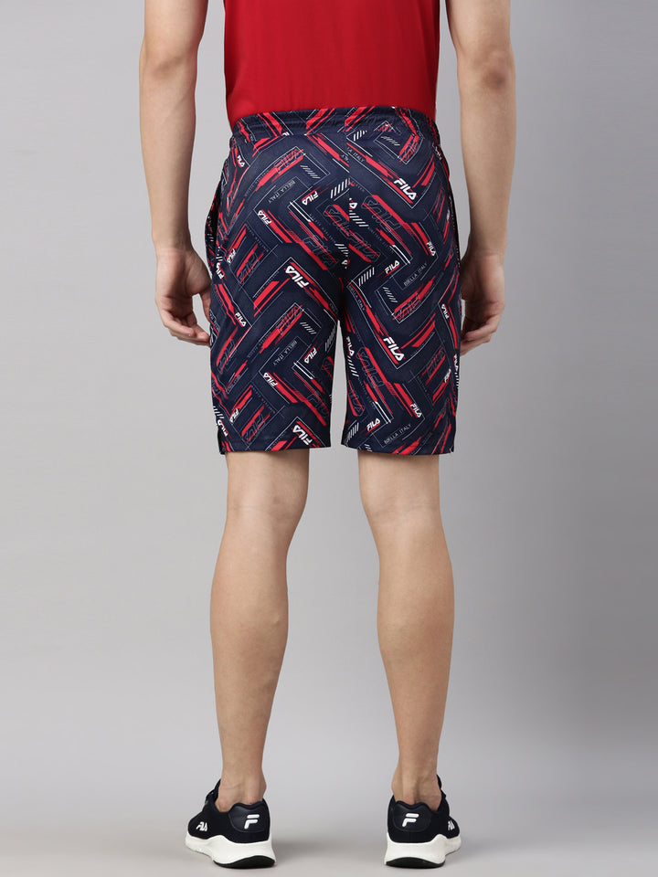 Fila Black Aron Men's Printed Shorts