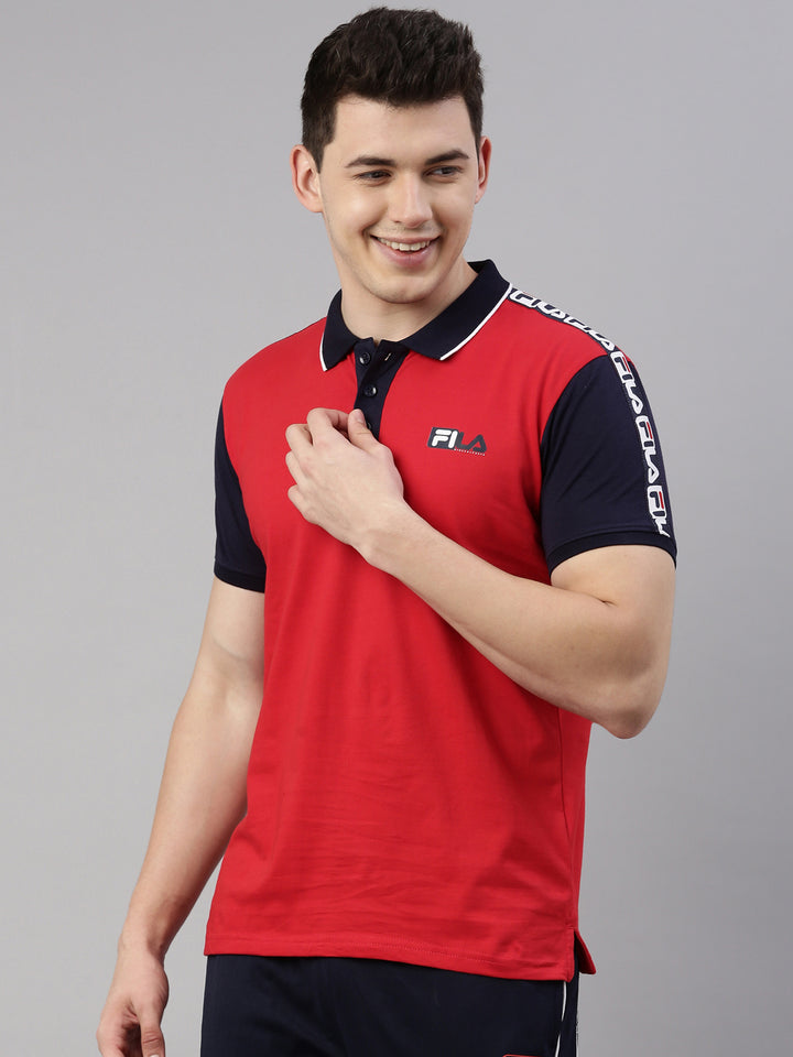 Fila Peacoat Fitour Men's Graphic Polo