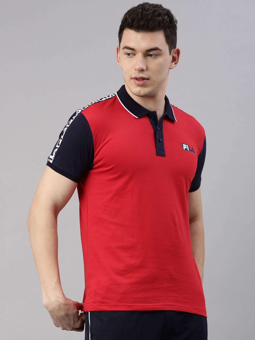 Fila Peacoat Fitour Men's Graphic Polo