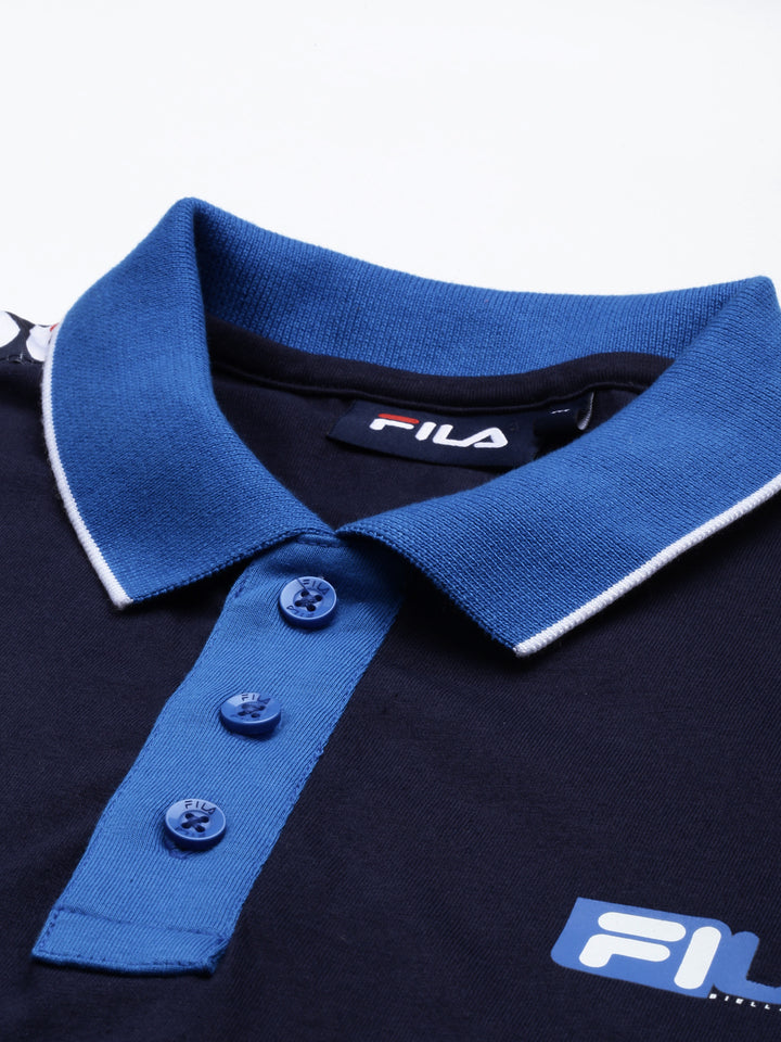 Fila Peacoat Fitour Men's Graphic Polos