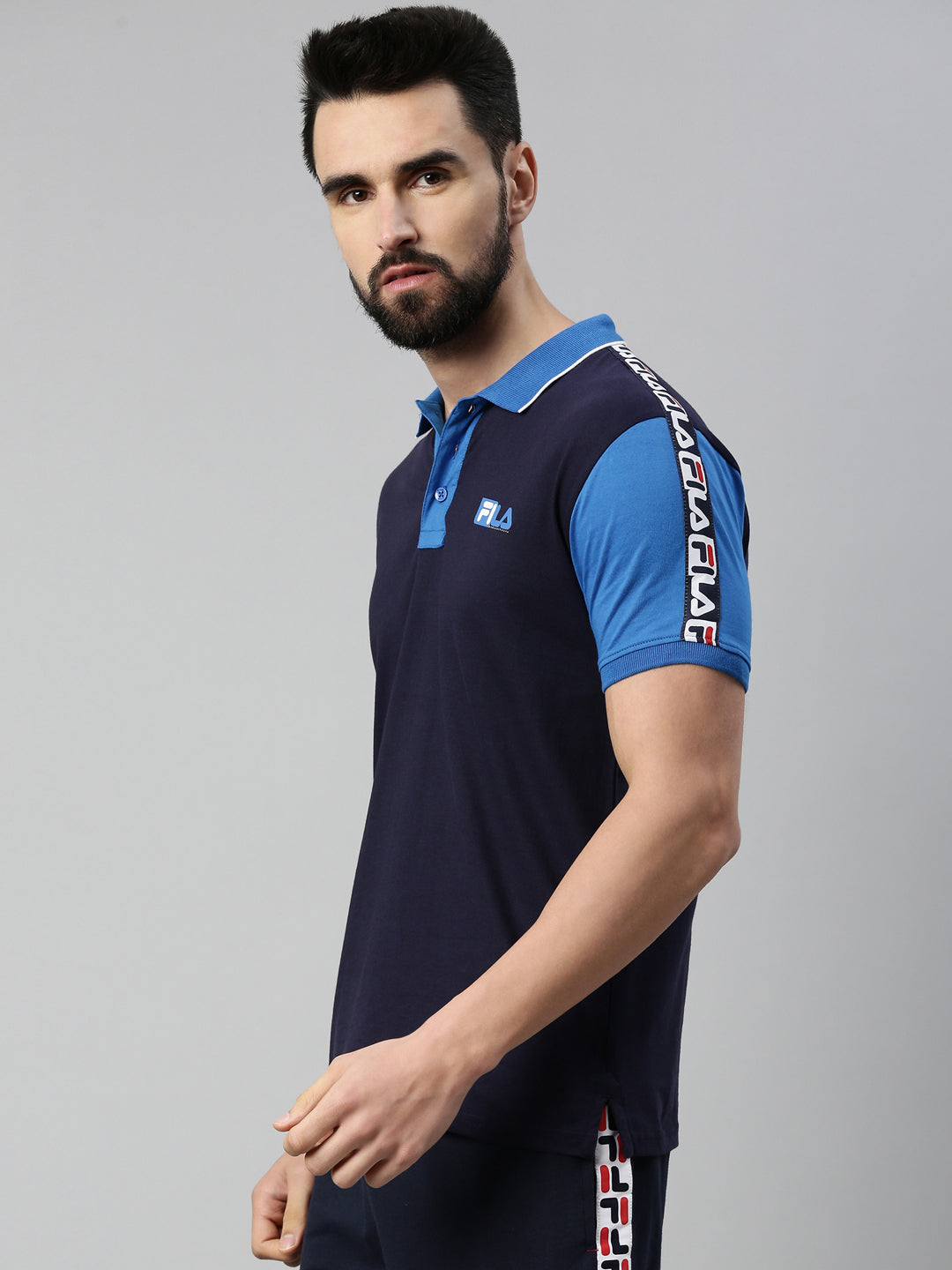 Fila Peacoat Fitour Men's Graphic Polos