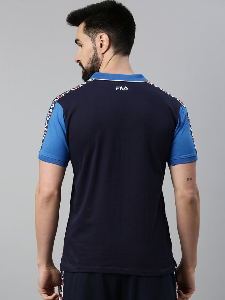 Fila Peacoat Fitour Men's Graphic Polos