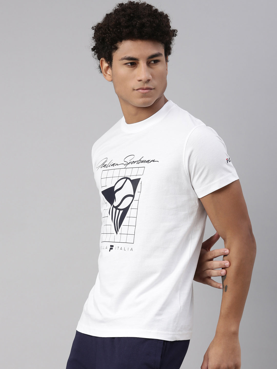 Fila Black Hicar Men's Graphic T-Shirt