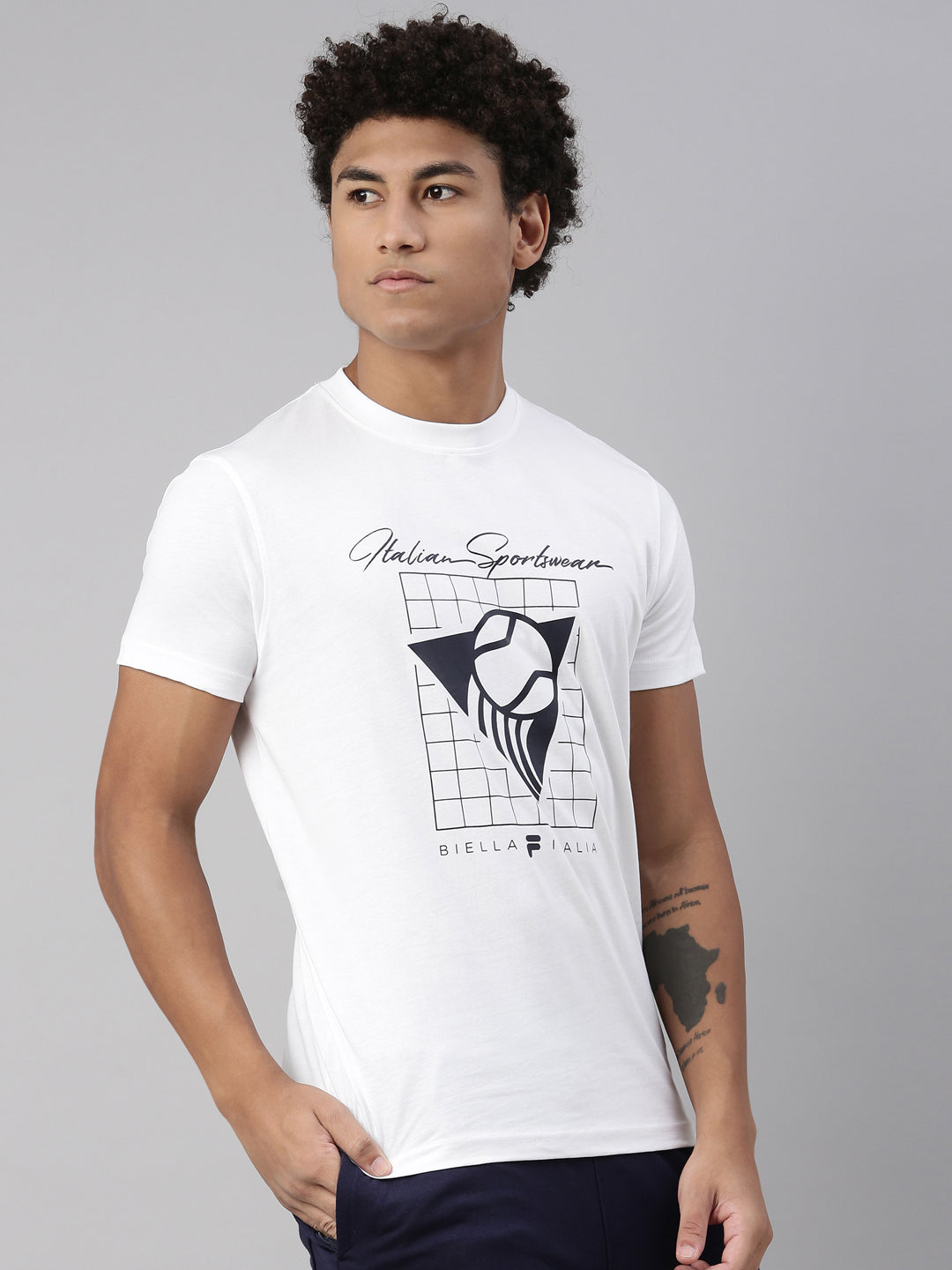 Fila Black Hicar Men's Graphic T-Shirt