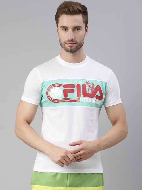 Fila Peacoat Creto Men's Graphic T-Shirts