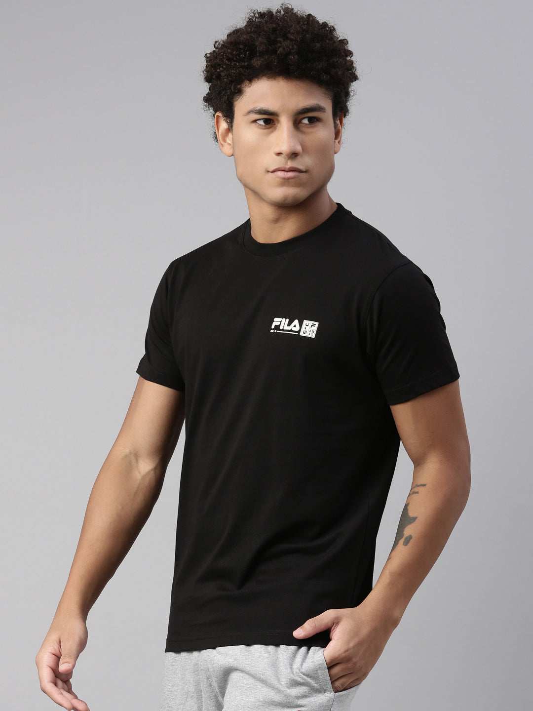 Fila Black Emone Men's Graphic T-Shirt
