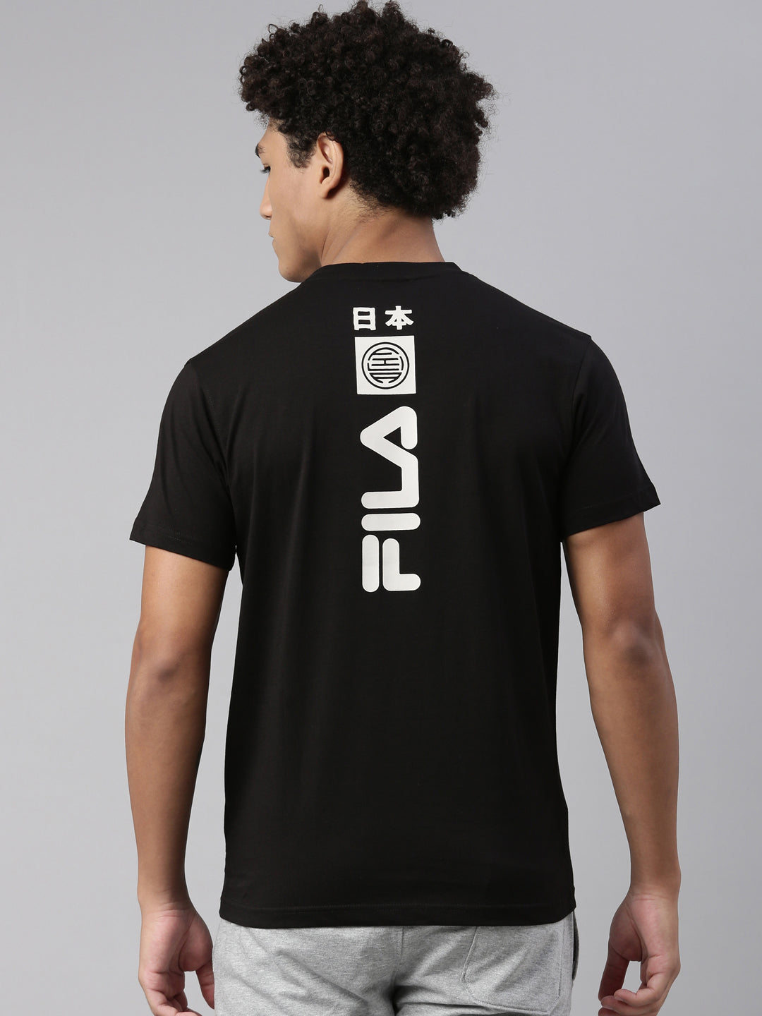 Fila Black Emone Men's Graphic T-Shirt