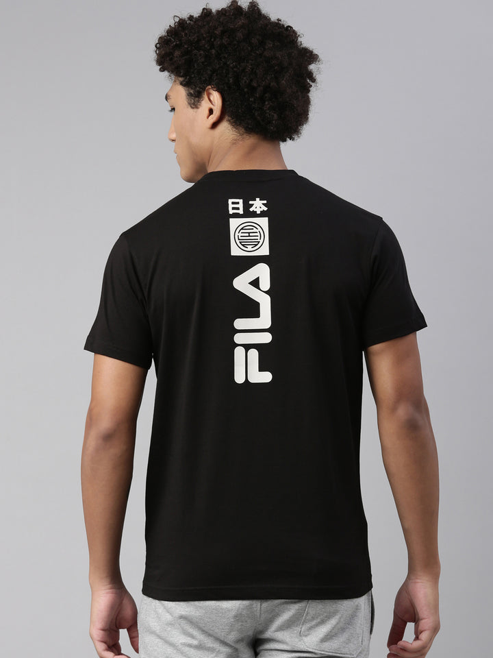 Fila Black Emone Men's Graphic T-Shirt
