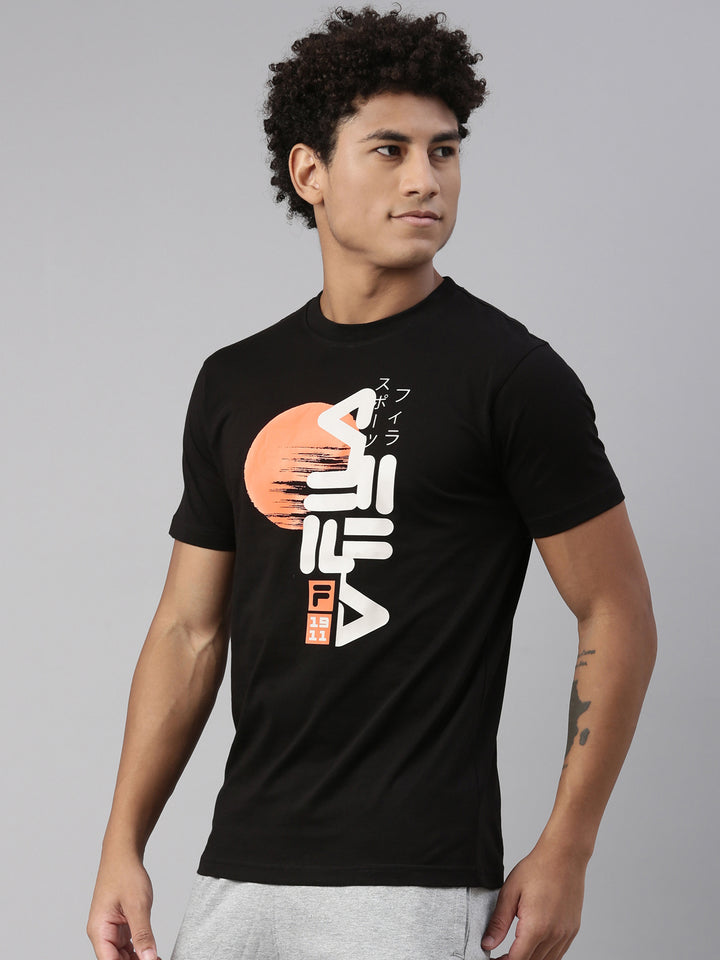 Fila Black Erati Men's Graphic T-Shirt