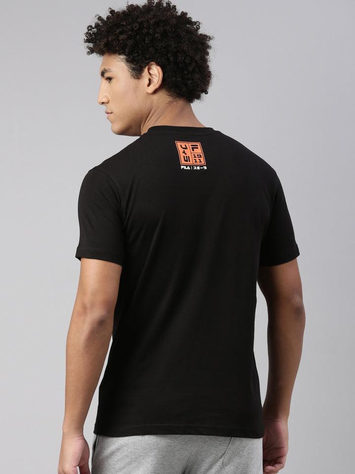 Fila Black Erati Men's Graphic T-Shirt