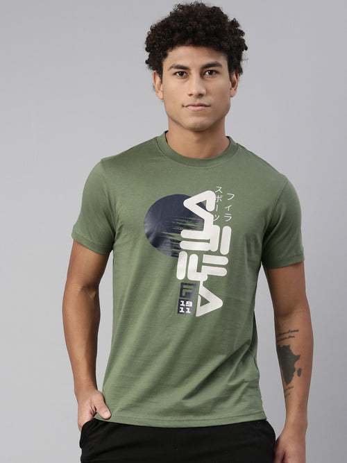 Fila Black Erati Men's Graphic T-Shirt