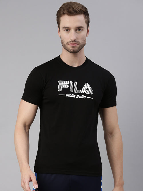 Fila Black Akoto Men's Logo T-Shirt