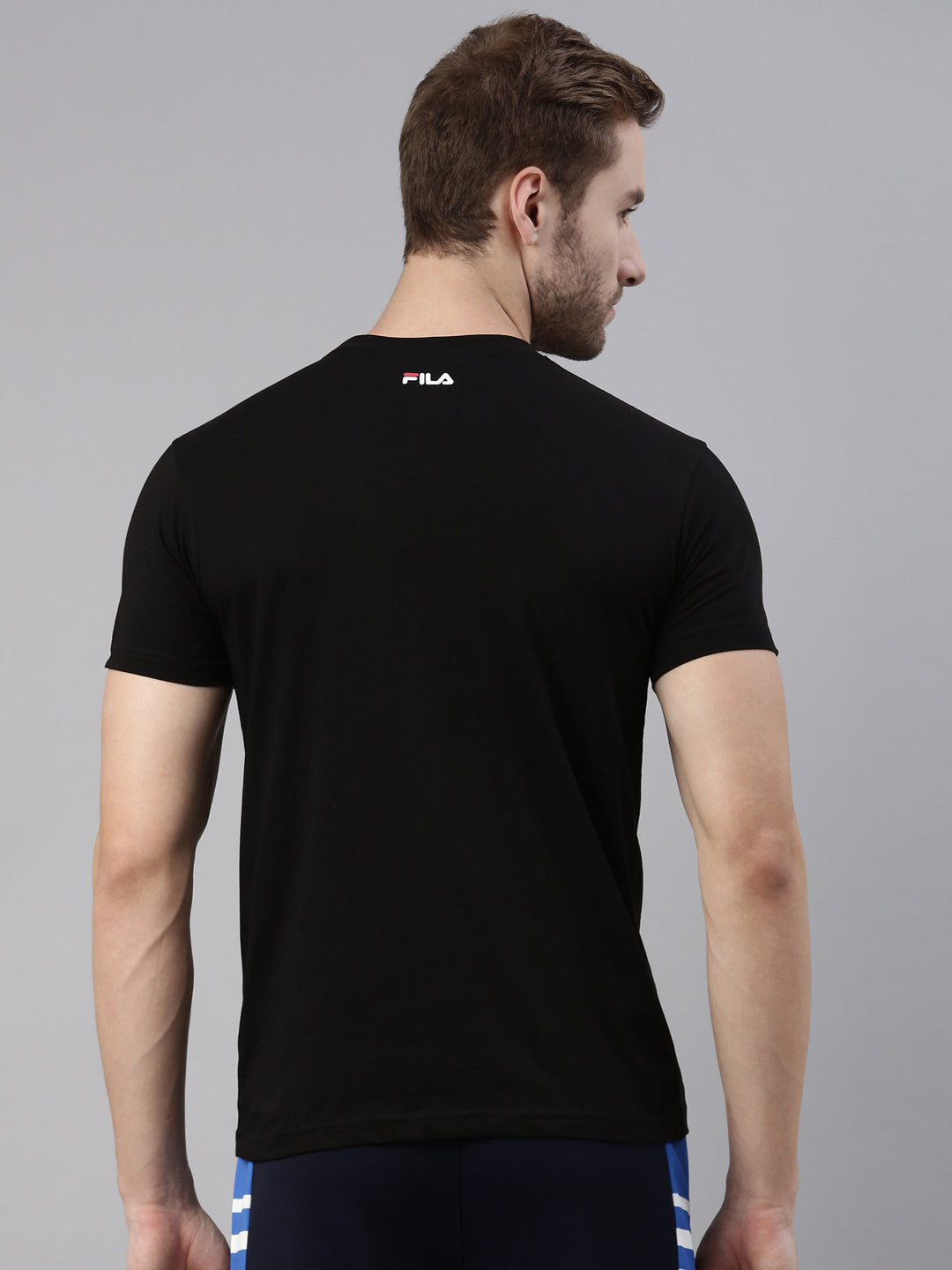 Fila Black Akoto Men's Logo T-Shirt