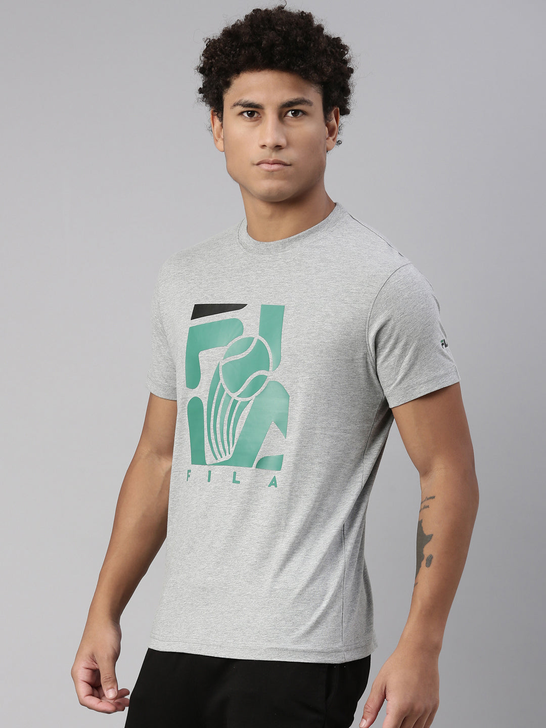 Fila Black Hinger Men's Graphic T-Shirt