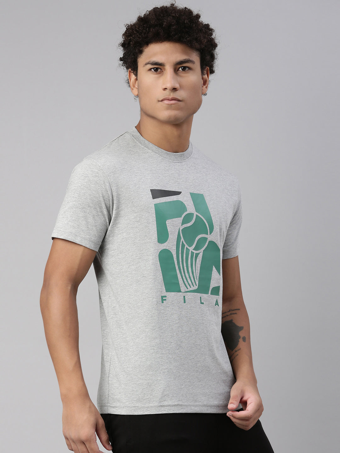 Fila Black Hinger Men's Graphic T-Shirt