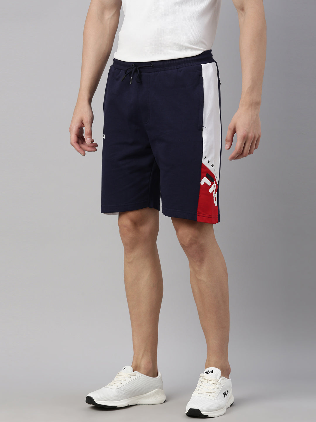 Fila Red Heerad Men's Cut and Sew Shorts