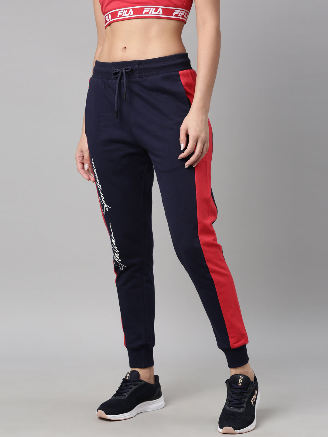 Fila Red Lilato BTM Women's Cuffed Jogger