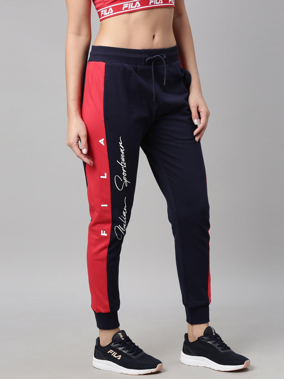 Fila Red Lilato BTM Women's Cuffed Jogger