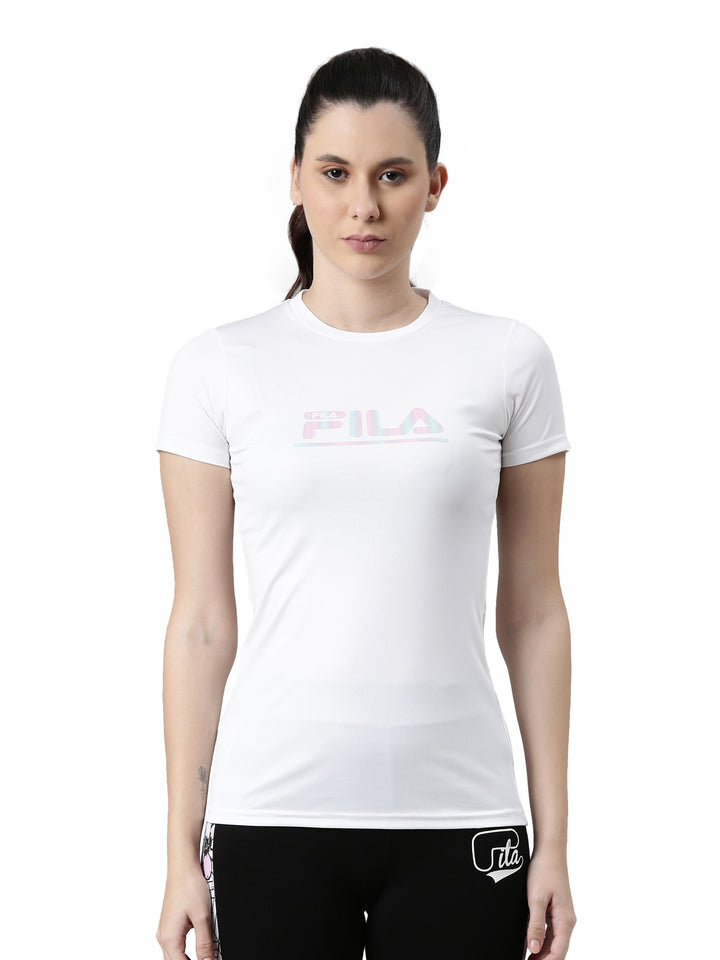 Fila White Omegil Women's Graphic T-Shirt