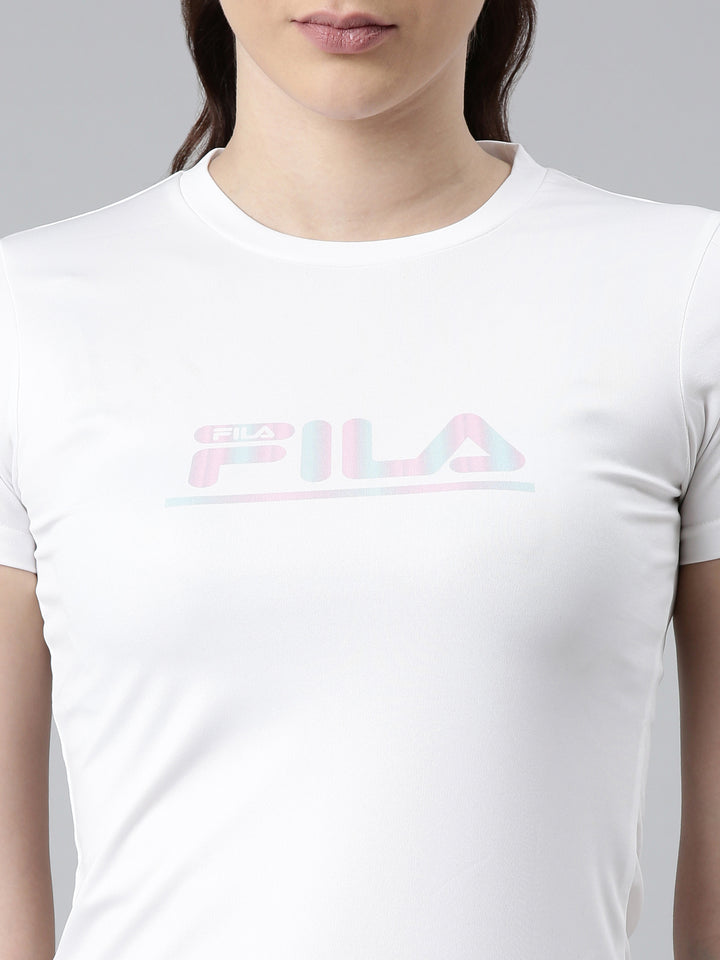 Fila White Omegil Women's Graphic T-Shirt