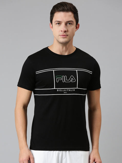 Fila Grey Giridhar Men's Graphic T-Shirt