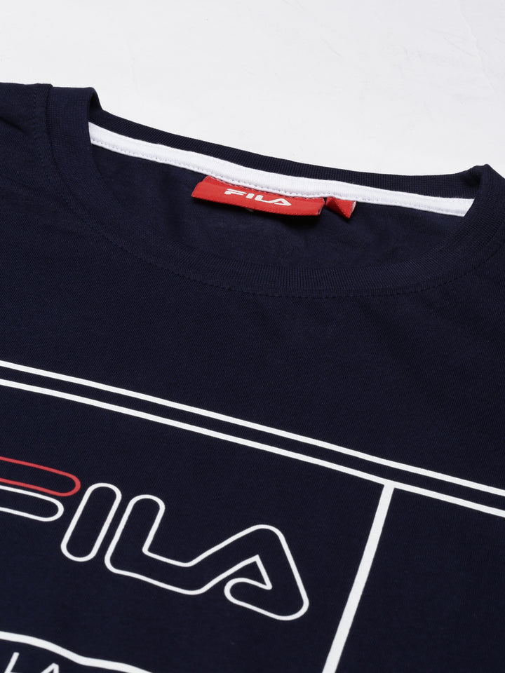 Fila Grey Giridhar Men's Graphic T-Shirt