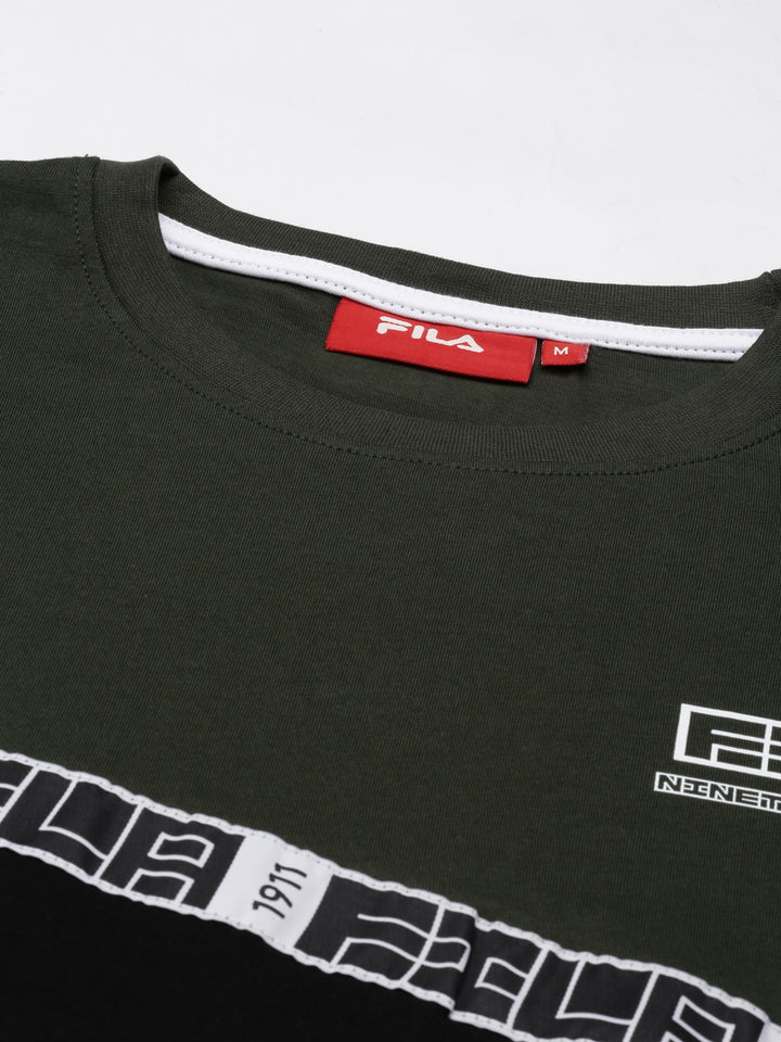 Fila Grey Sahil Men's Cut and Sew T-Shirt