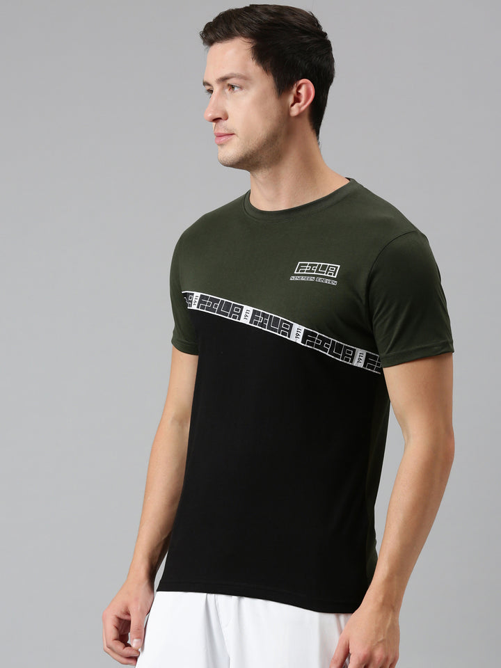 Fila Grey Sahil Men's Cut and Sew T-Shirt