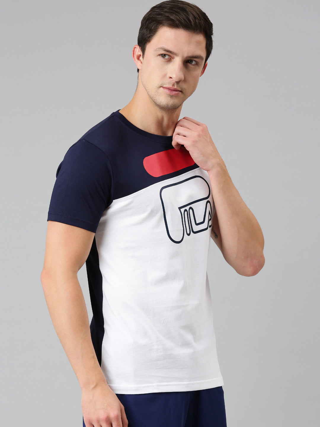 Fila Peacoat Vinod Men's Cut and Sew T-Shirt
