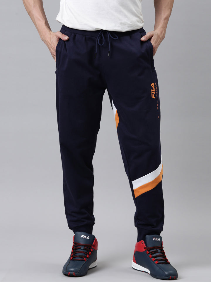 Fila White Aakarsh Men's Cut and Sew Track Pants