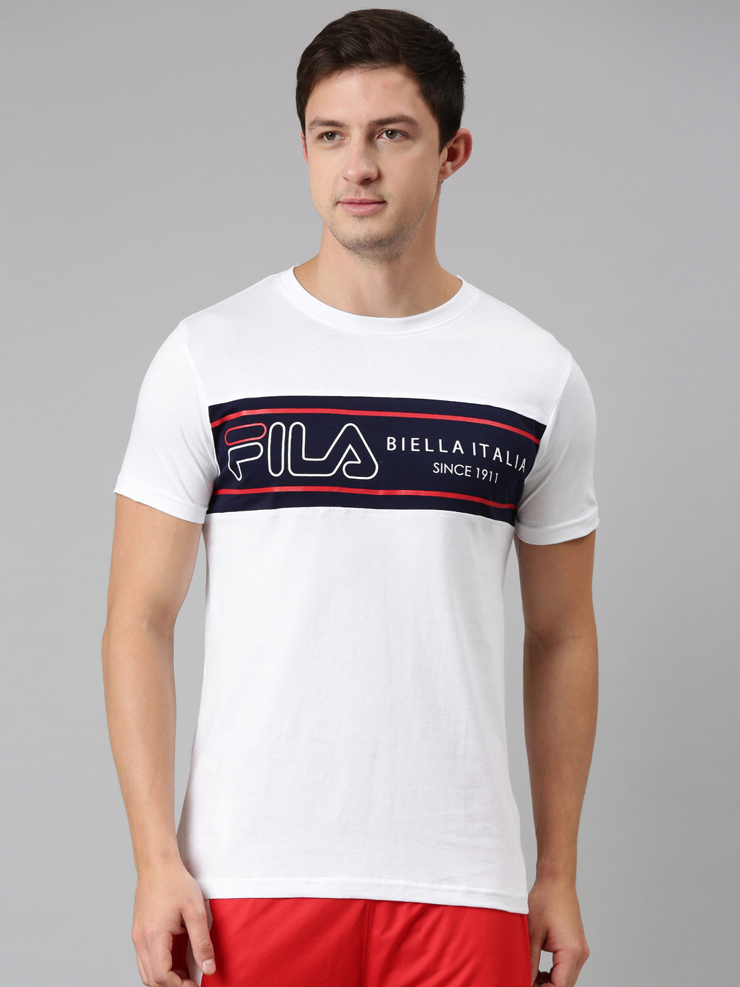 Fila Pink Mohan Men's Logo T-Shirt