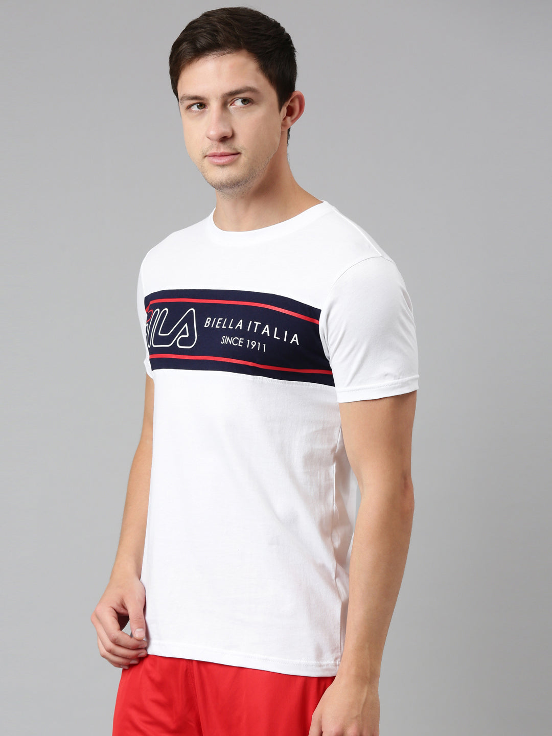 Fila Pink Mohan Men's Logo T-Shirt
