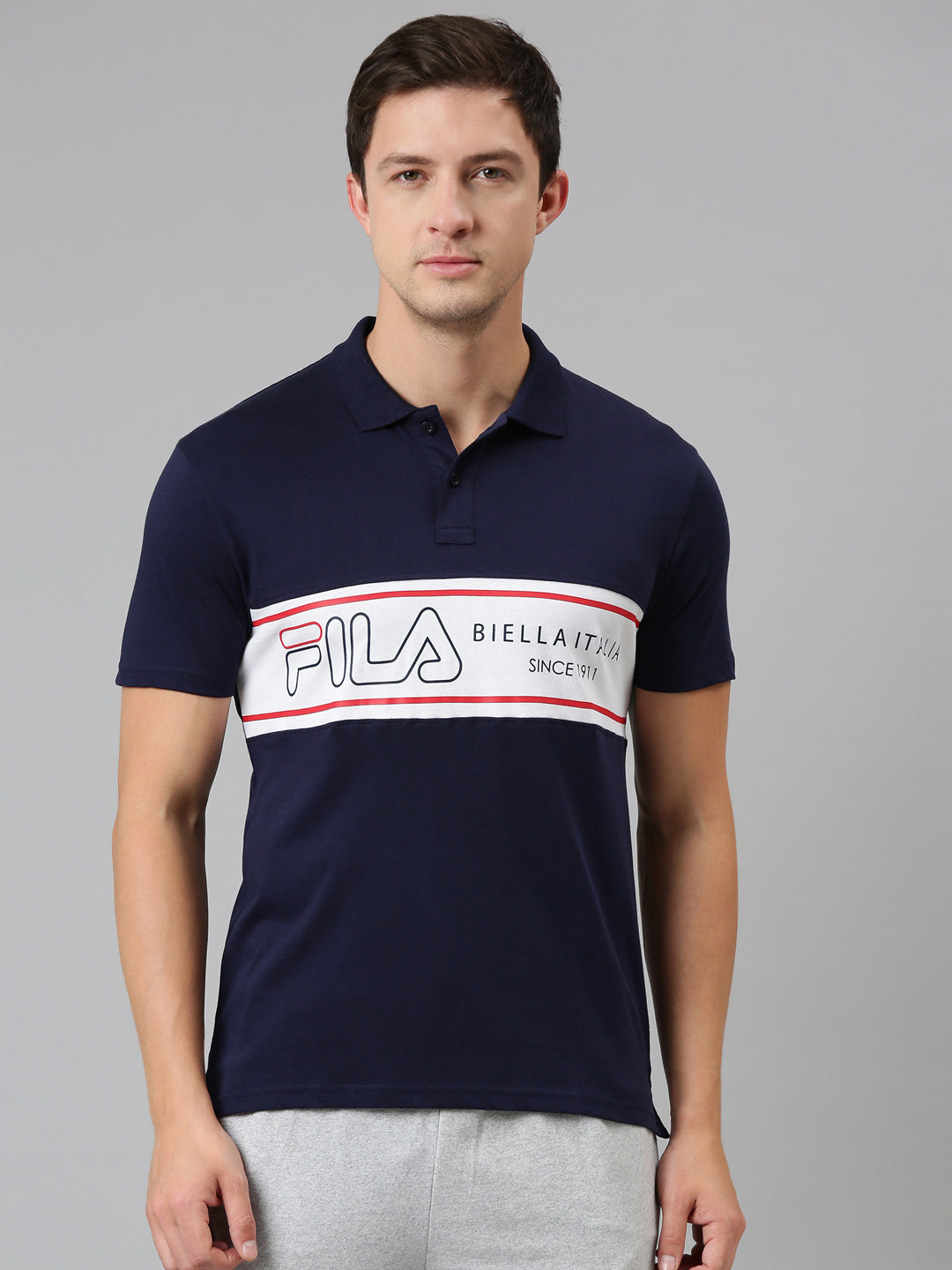 Fila Pink Shyam Men's Cut and Sew Polo