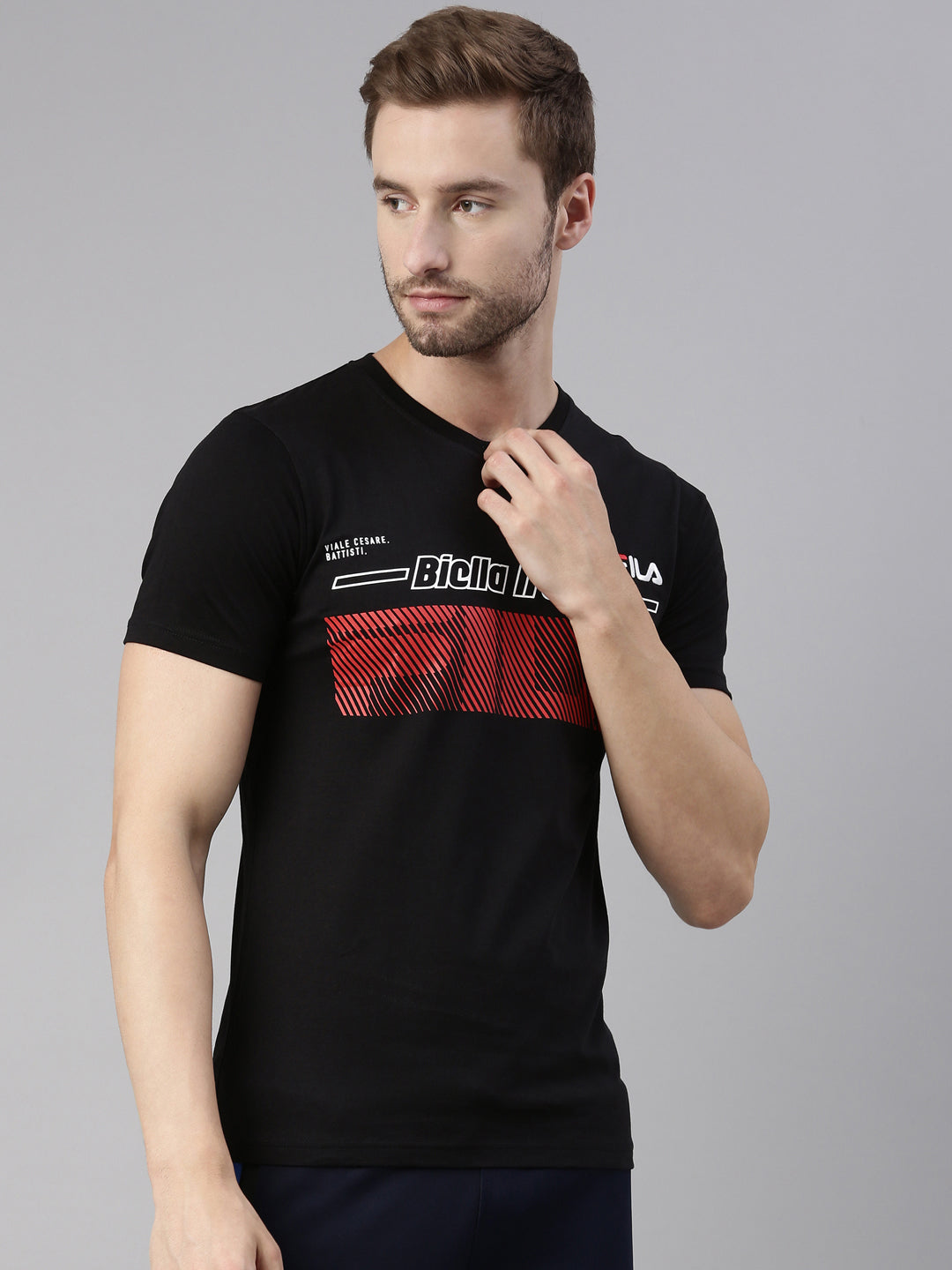 Fila Red Canca Men's Graphic T-Shirts
