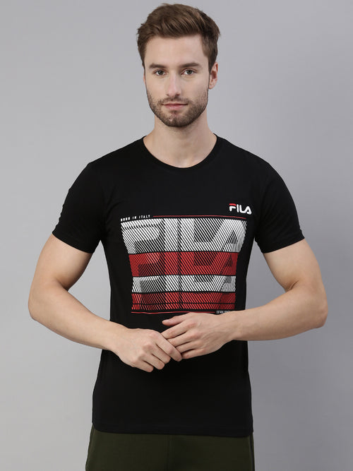 Fila Red Tauros Men's Graphic T-Shirts