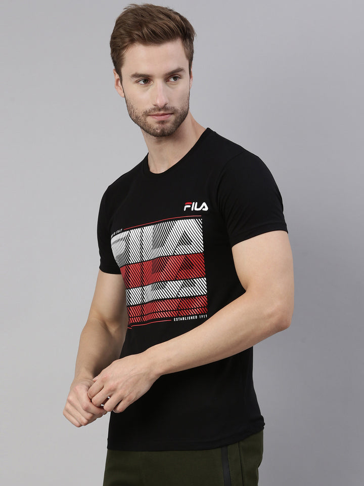 Fila Red Tauros Men's Graphic T-Shirts