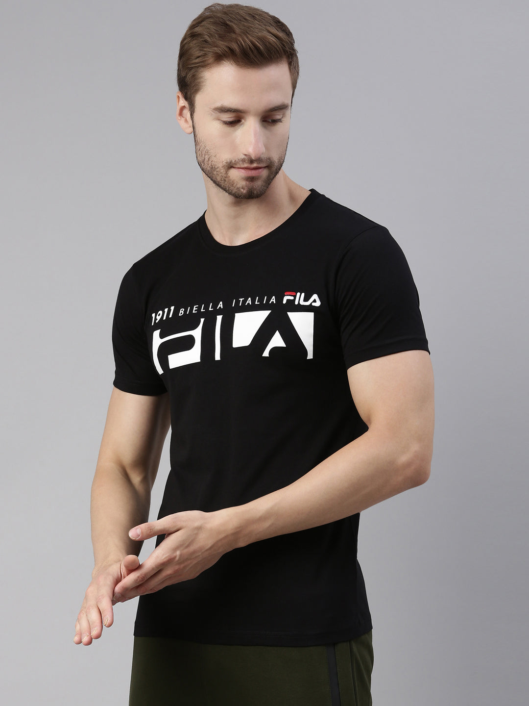 Fila Red Ekite Men's Graphic T-Shirts