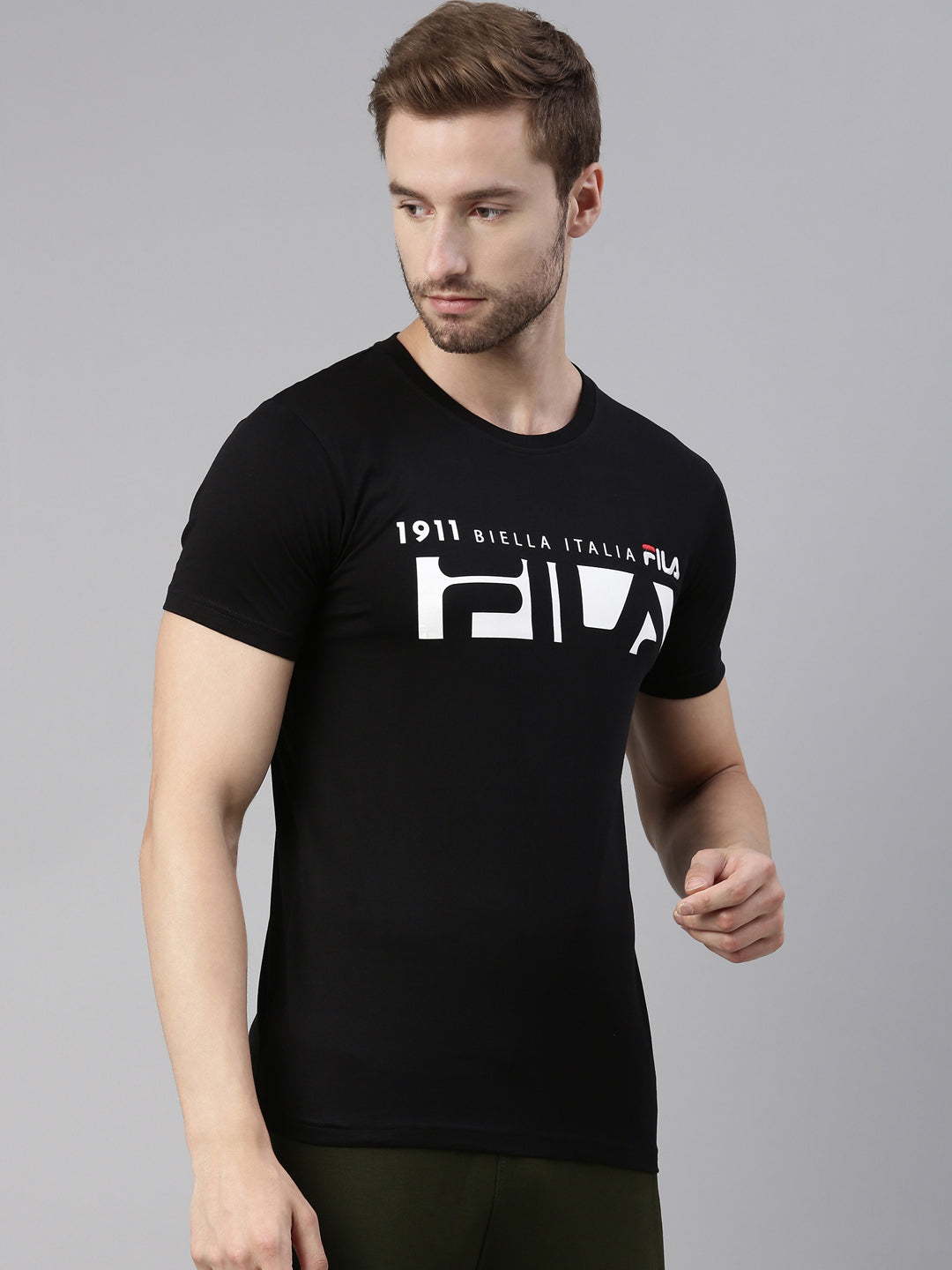 Fila Red Ekite Men's Graphic T-Shirts