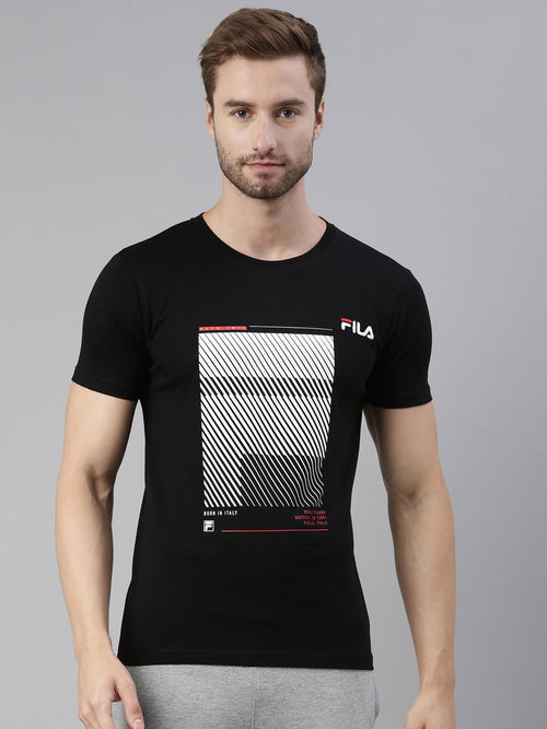 Fila Red Sagta Men's Graphic T-Shirts