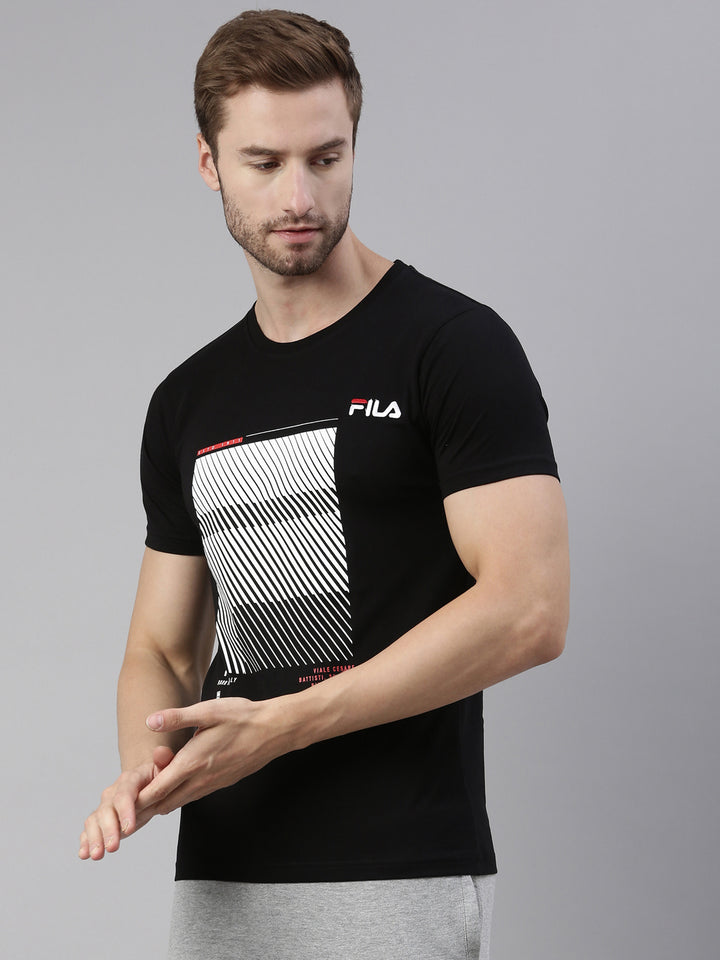 Fila Red Sagta Men's Graphic T-Shirts