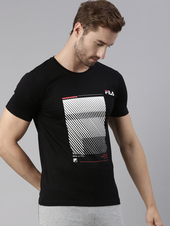 Fila Red Sagta Men's Graphic T-Shirts