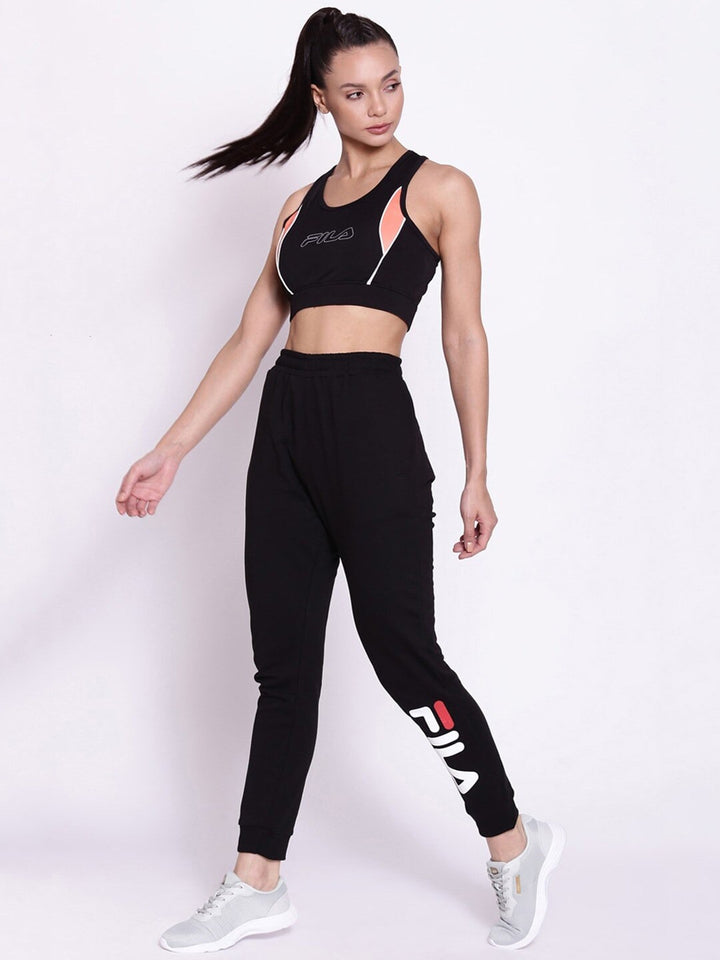 Fila Black Acanthus Women's Ribbed Jogger