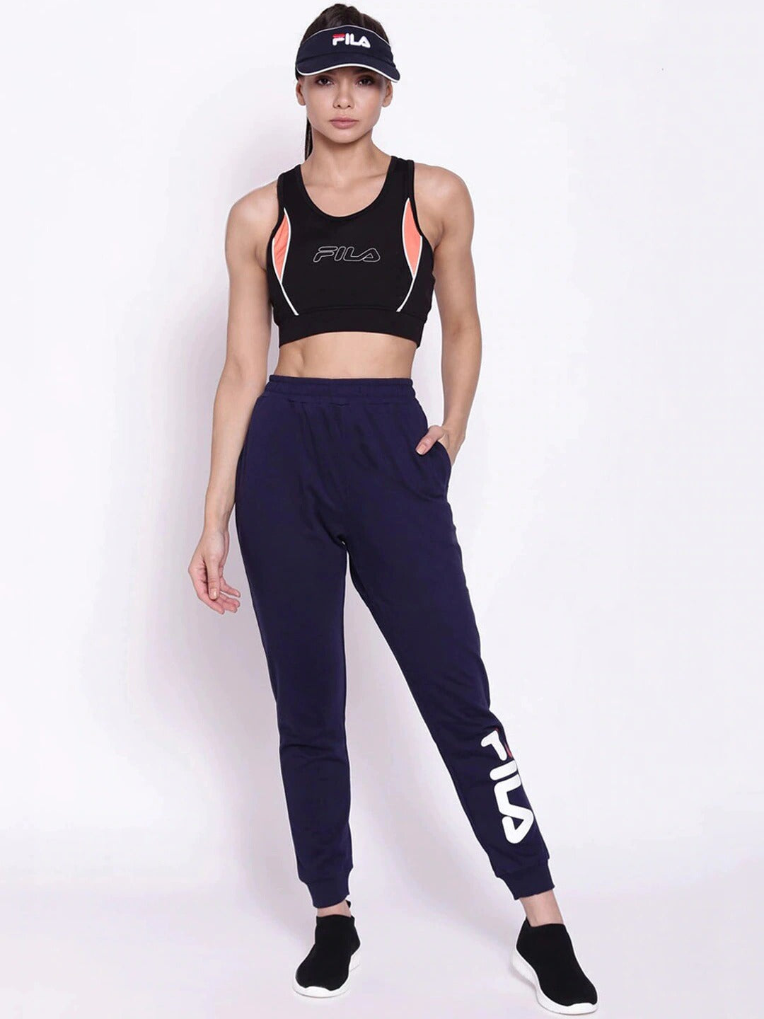 Fila Black Acanthus Women's Ribbed Jogger