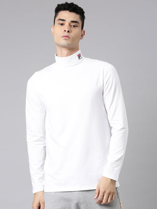 Fila Black 19Th Roll Neck Men's Long Sleeve T-Shirt