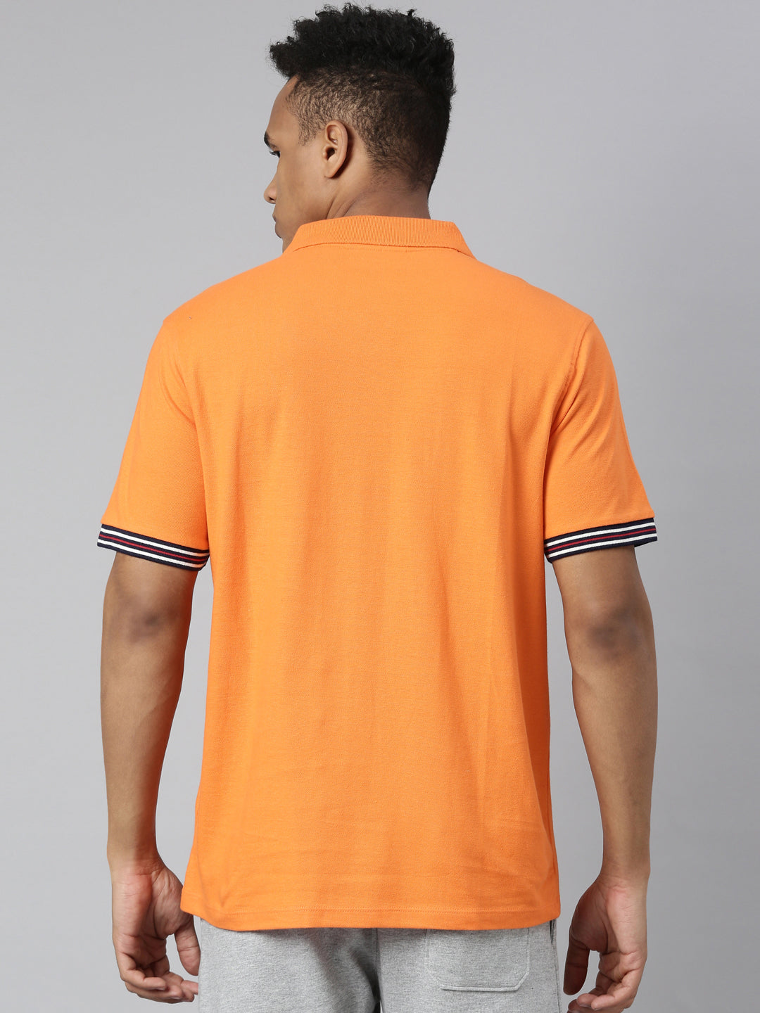Fila Orange Omari Men's Half Sleeve Polos