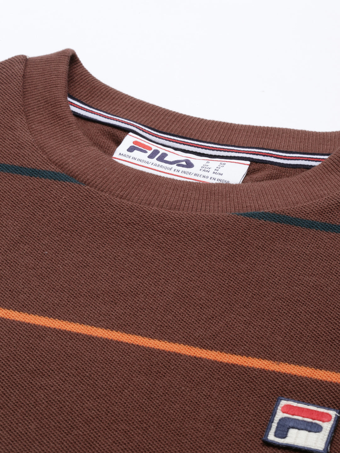 Fila Grey Thiago Men's Striper T-Shirt