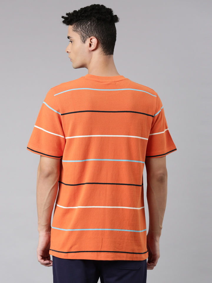 Fila Grey Thiago Men's Striper T-Shirt